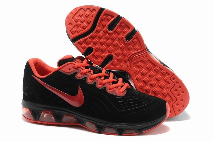 Nike Air Max 2015 Chaussures Hommes Fourrure Rouge Sur La Vente Noir Rouge